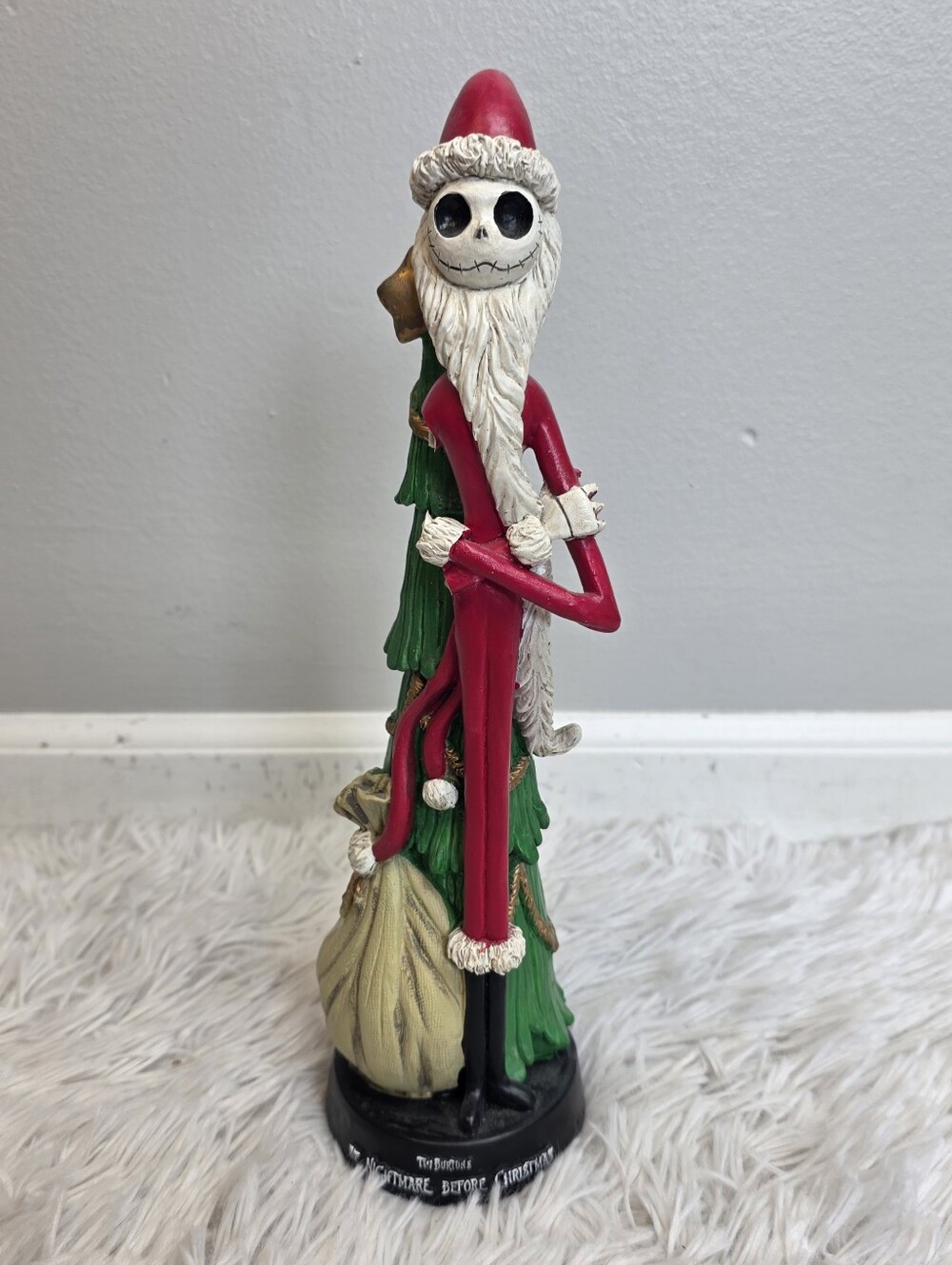 The Nightmare Before Christmas Jack Skellington Red Santa Figurine